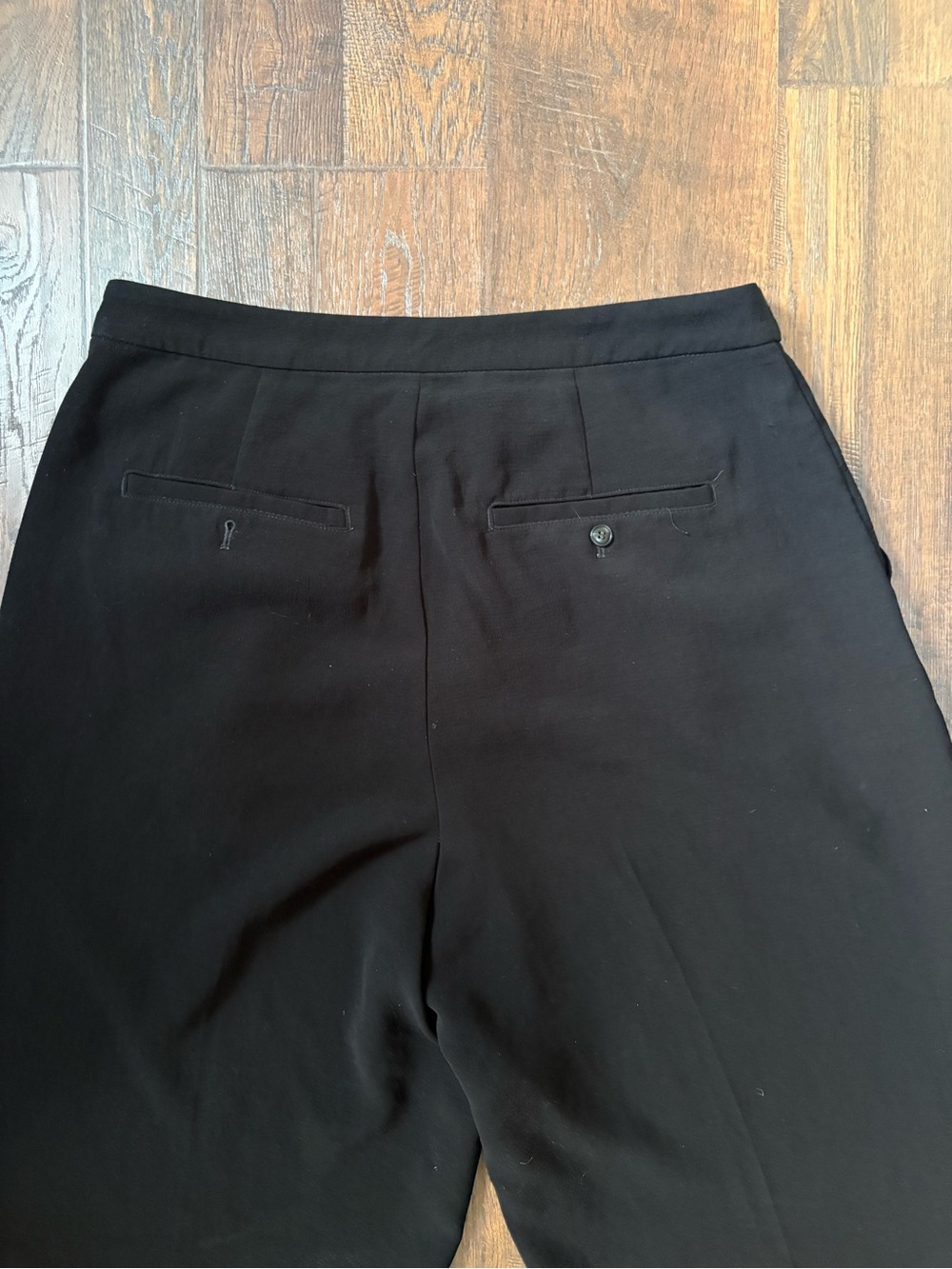 Madewell Black High Rise Wide Leg Trouser Pants Size 14 - Picture 8 of 9